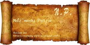 Némedy Petra névjegykártya